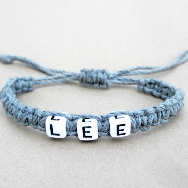 Personalized Bead Hemp Bracelet For Kids & Adult | GSBeach34