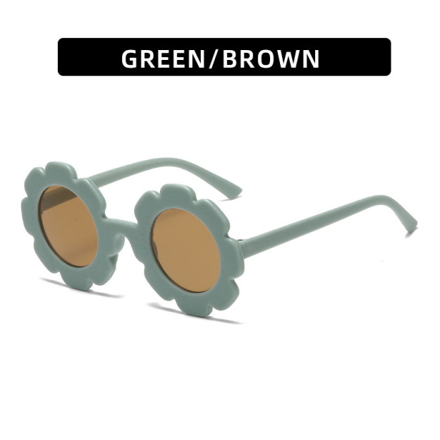 Personalized Colorful Flower Sunglasses For Kids | GSBeach03