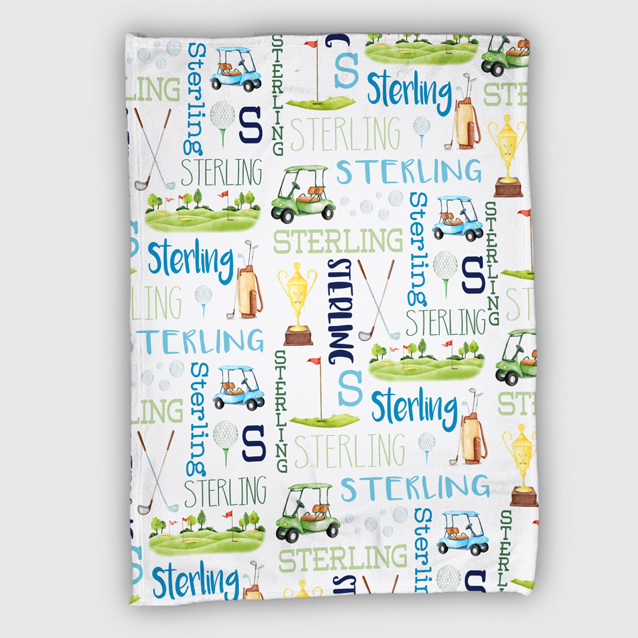 Personalized Golf Lovely Kid Blanket