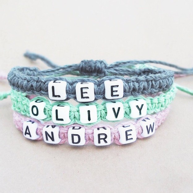 Personalized Bead Hemp Bracelet For Kids & Adult | GSBeach34