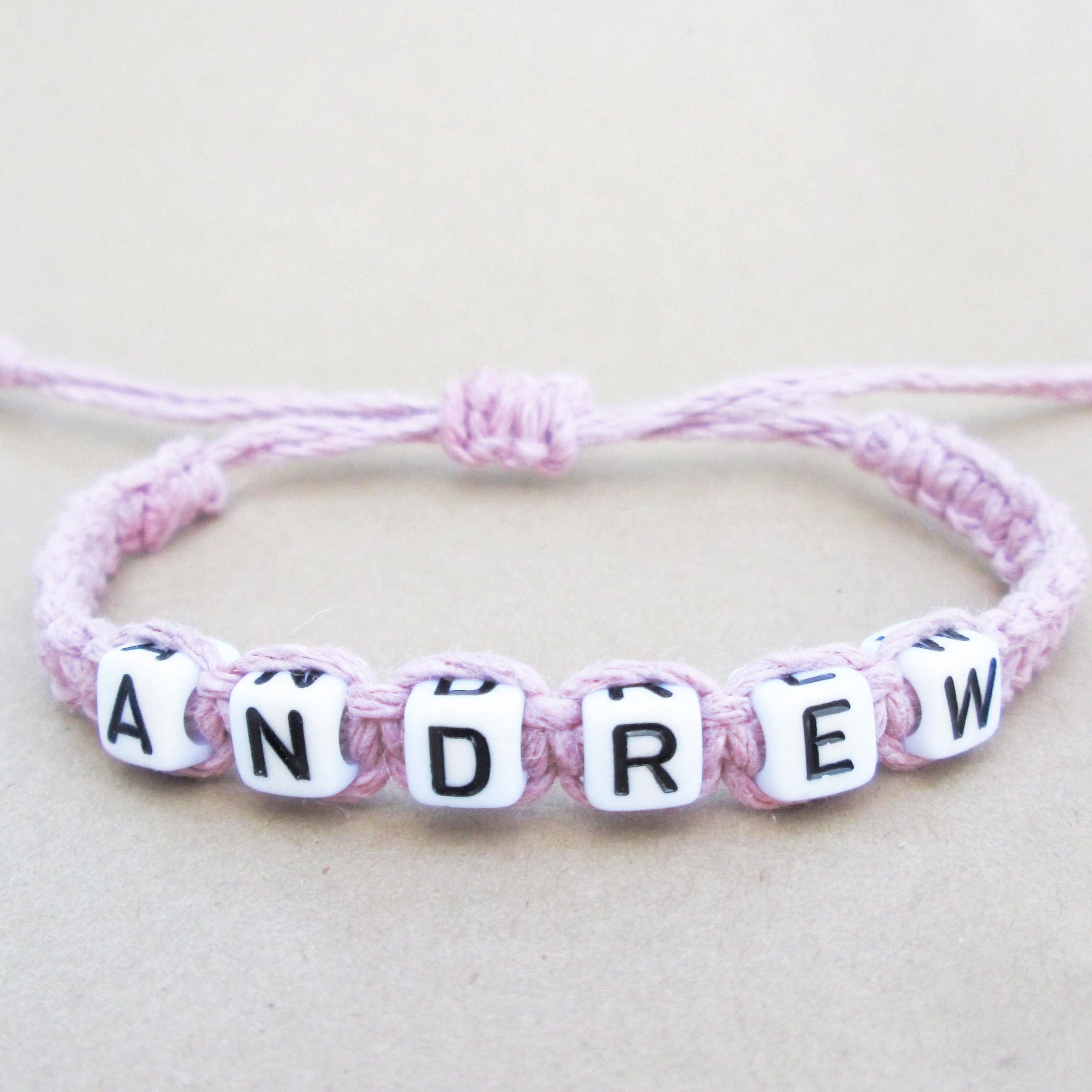 Personalized Bead Hemp Bracelet For Kids & Adult | GSBeach34