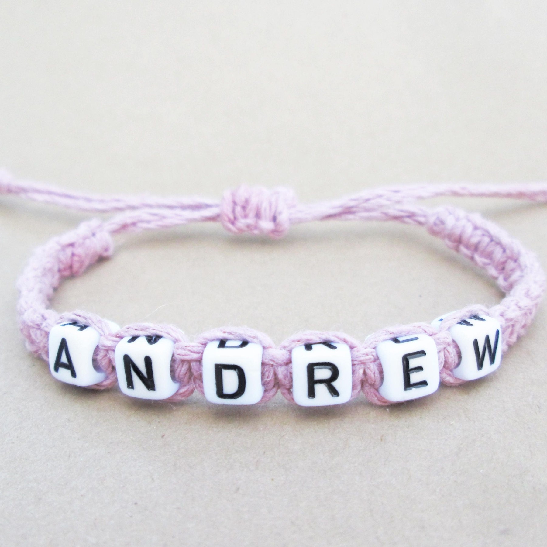 Personalized Bead Hemp Bracelet For Kids & Adult | GSBeach34