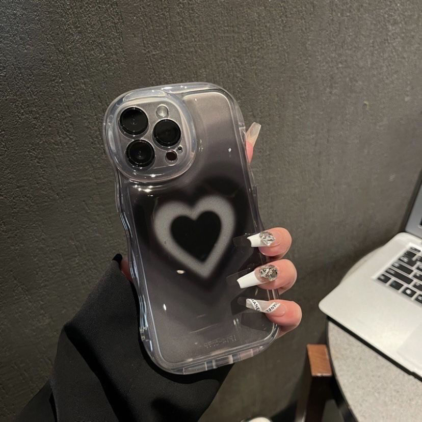 New Wavy Edge Smudged Love Mobile Phone Case
