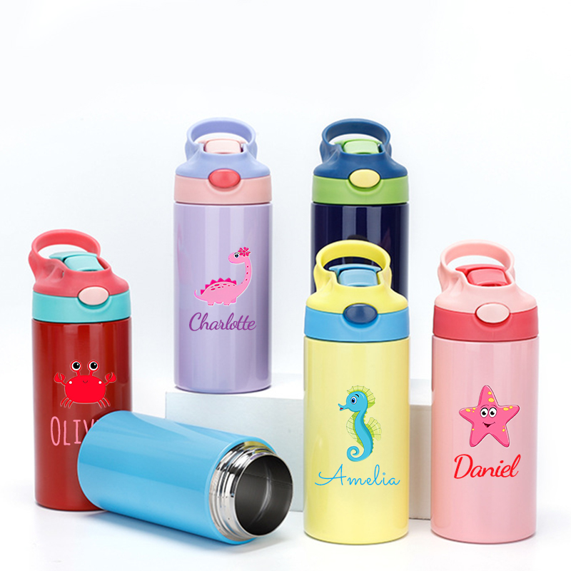 Personalised BPA Free 12oz Kid Water Bottles | YouBottle18