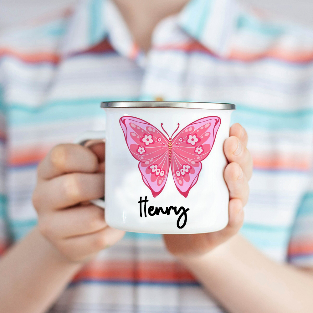 Personalised 12oz Butterfly Mugs for Kids  | KidMug12