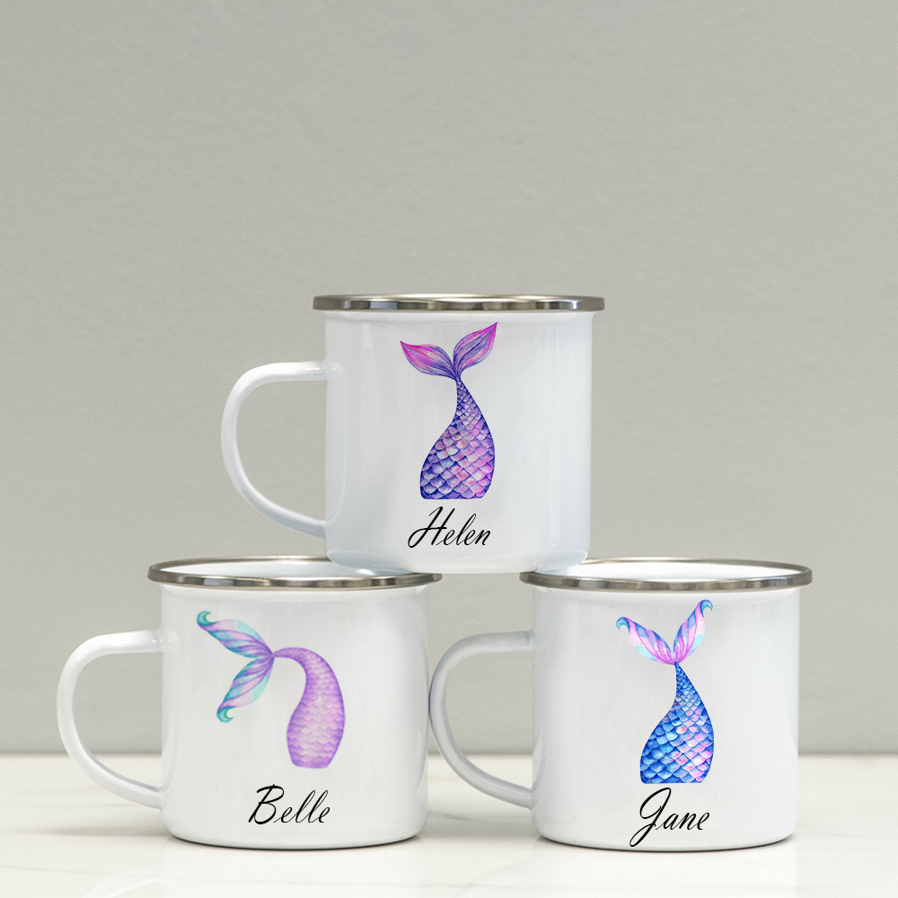 Personalised 12oz Mermaid Tail Mugs for Kids  | KidMug18