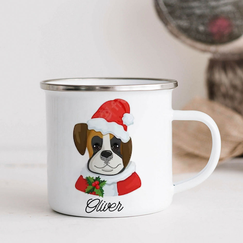 Personalised 12oz Christmas Animals Mugs for Kids  | KidMug21