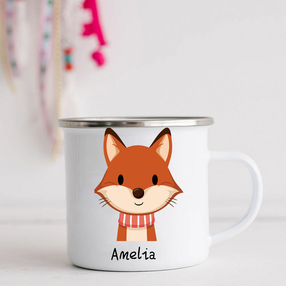 Personalised 12oz Winter Animals Mugs for Kids  | KidMug19