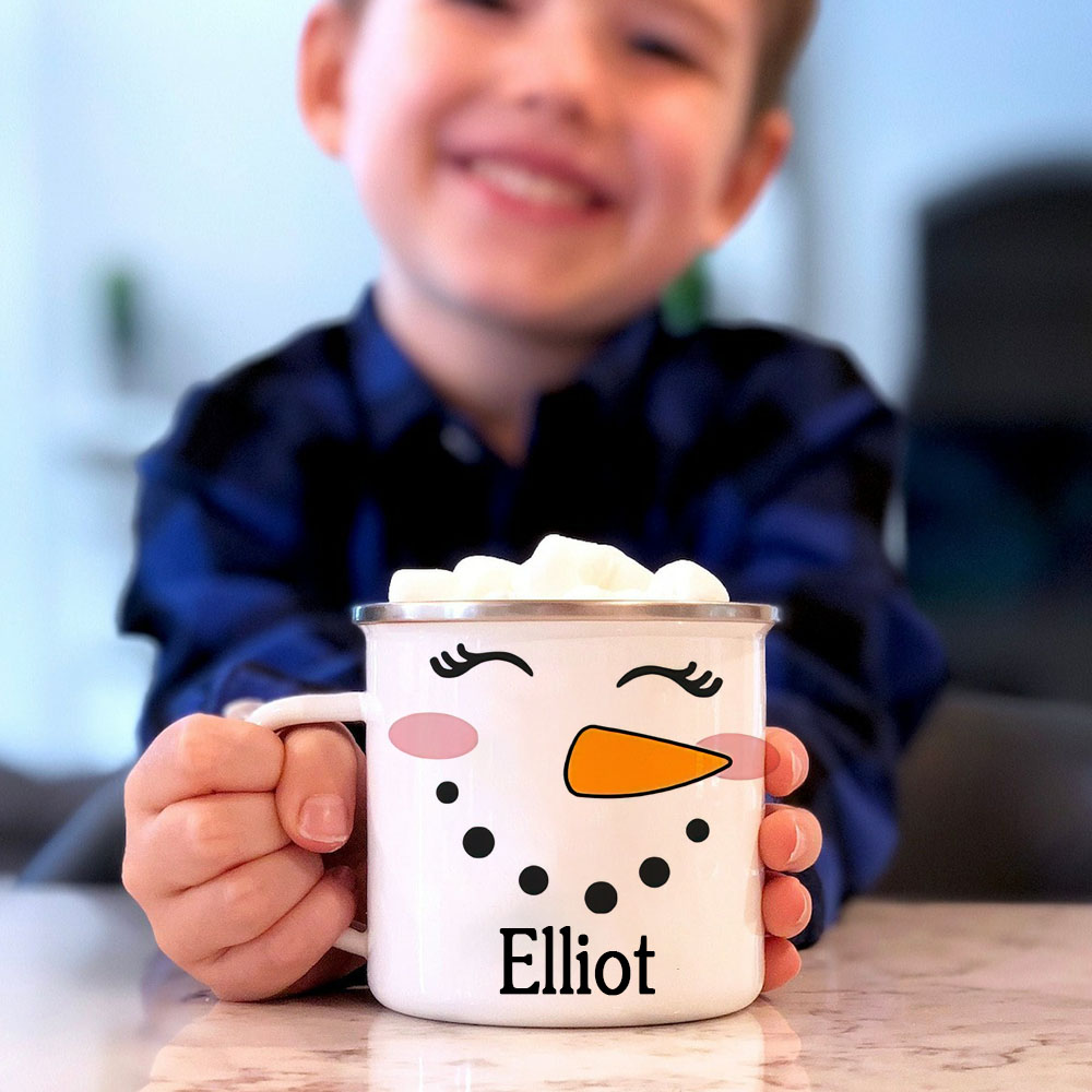 Personalised 12oz Snowman Mugs for Kids  | KidMug13