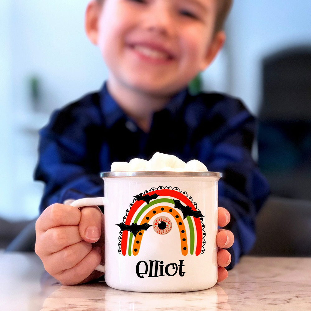 Personalised 12oz Halloween Rainbow Mugs for Kids  | KidMug15