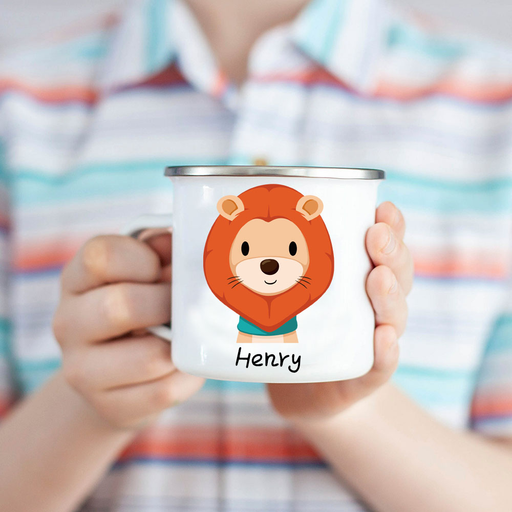 Personalised 12oz Winter Animals Mugs for Kids  | KidMug19