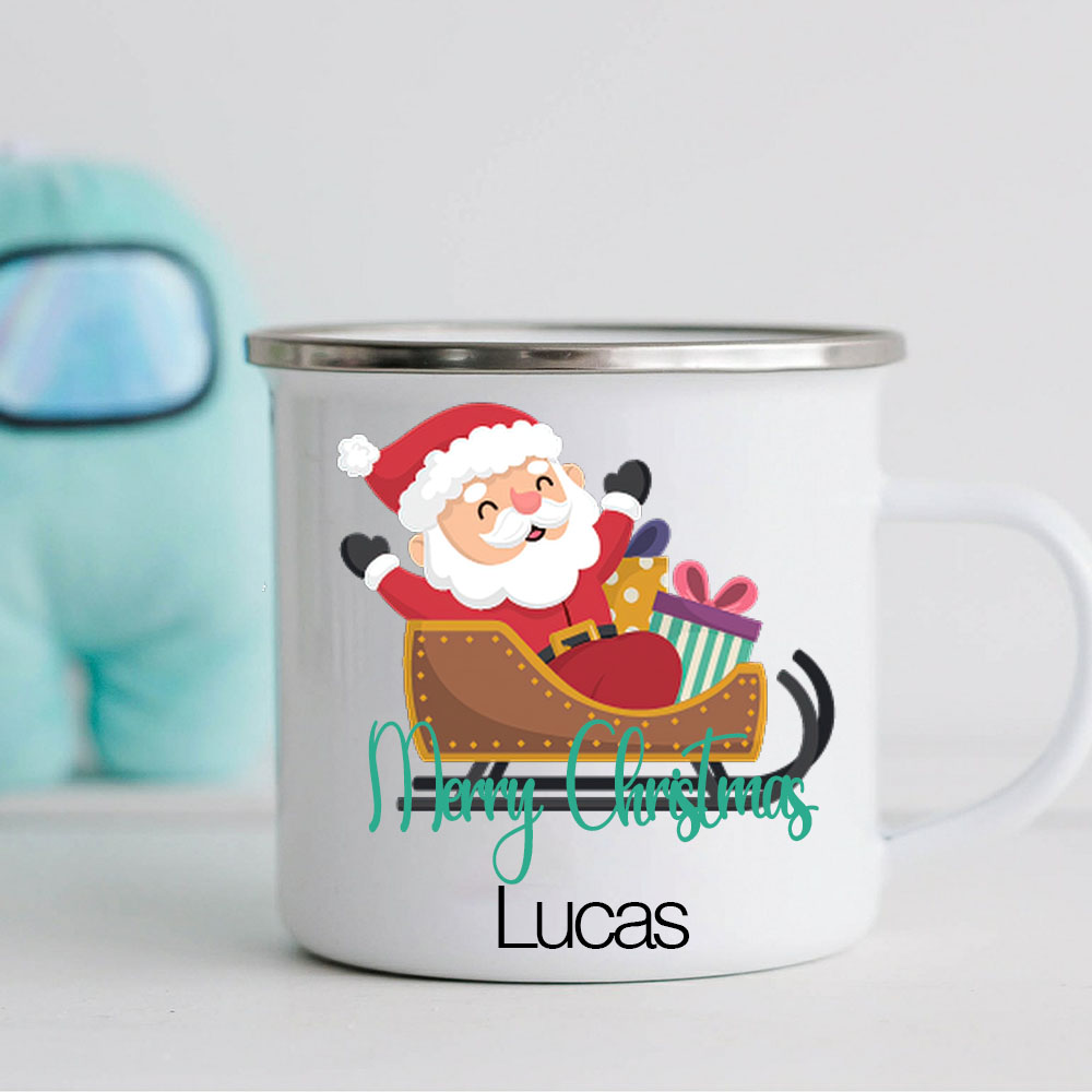 Personalised 12oz Santa Claus Mugs for Kids  | KidMug24