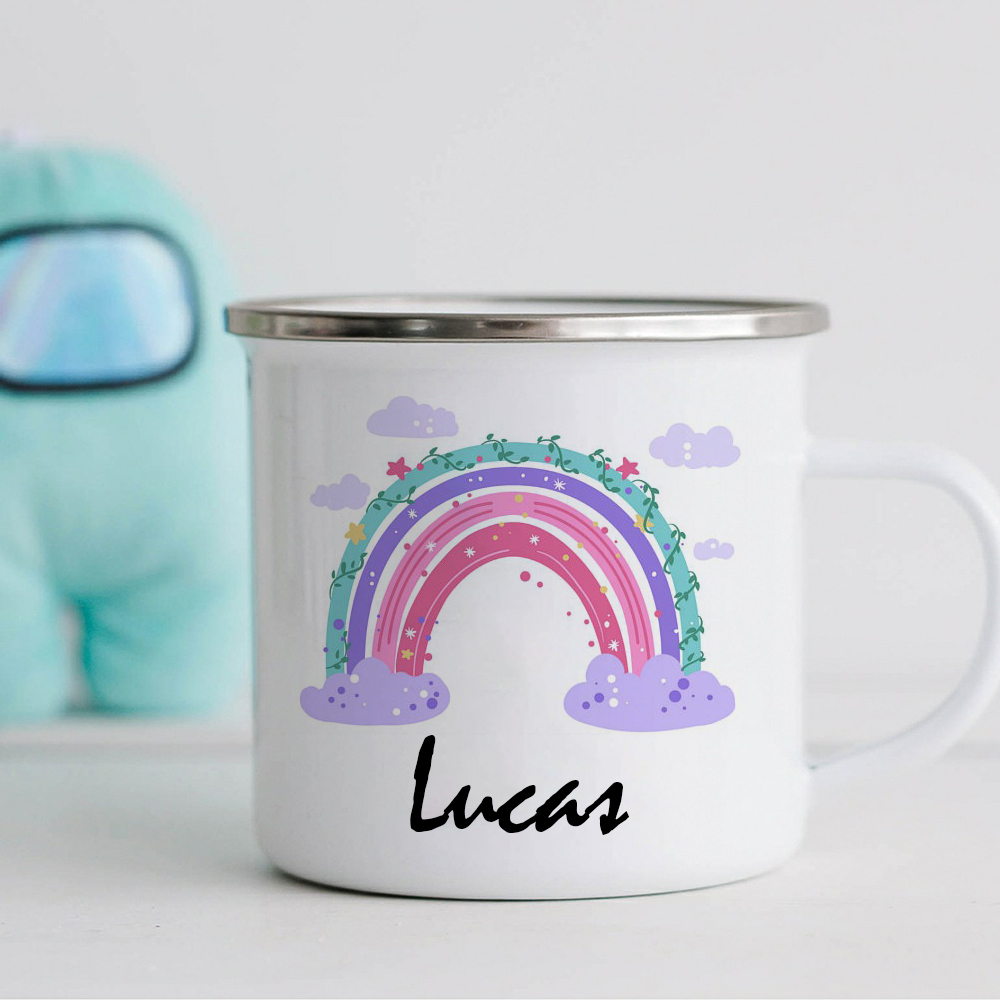 Personalised 12oz Rainbow Mugs for Kids  | KidMug01