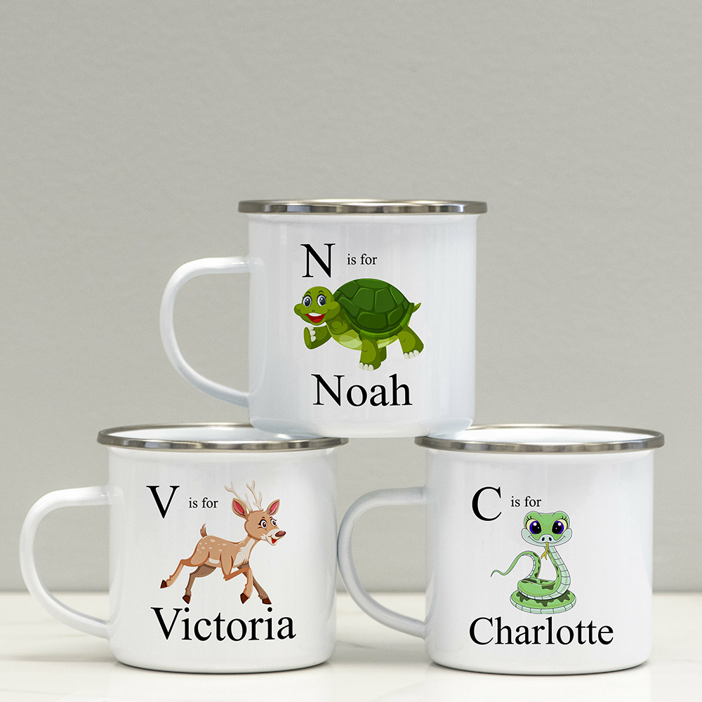 Personalised 12oz Animal Mugs for Kids  | KidMug05