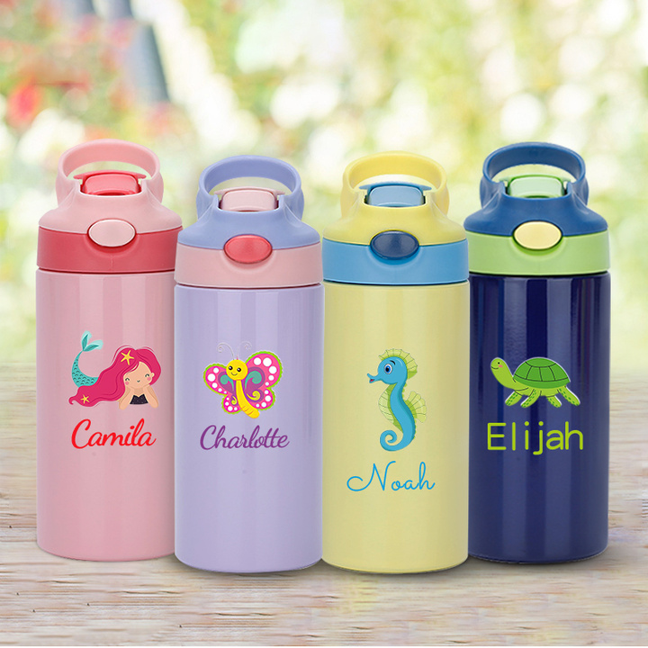 Personalised BPA Free 12oz Kid Water Bottles | YouBottle18