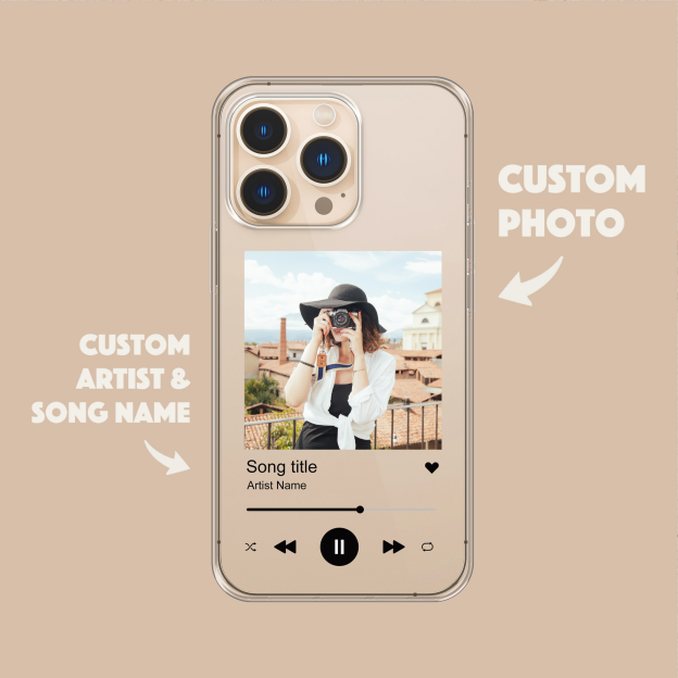 Personalised Music Plaque Silicone Phone Cover Case | OFCase008