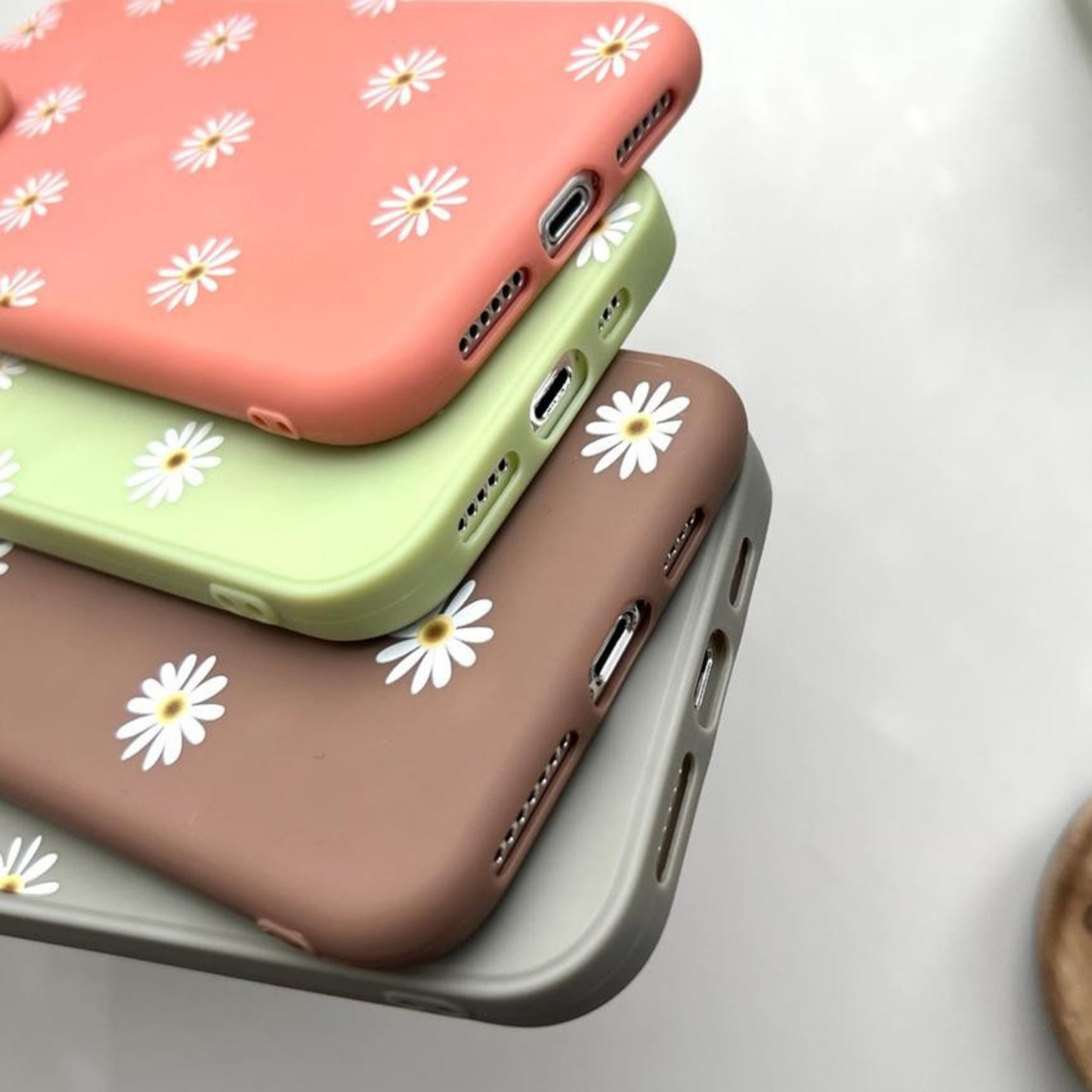 Floral Art Daisy Silicone Phone Cover Case | OFCase009
