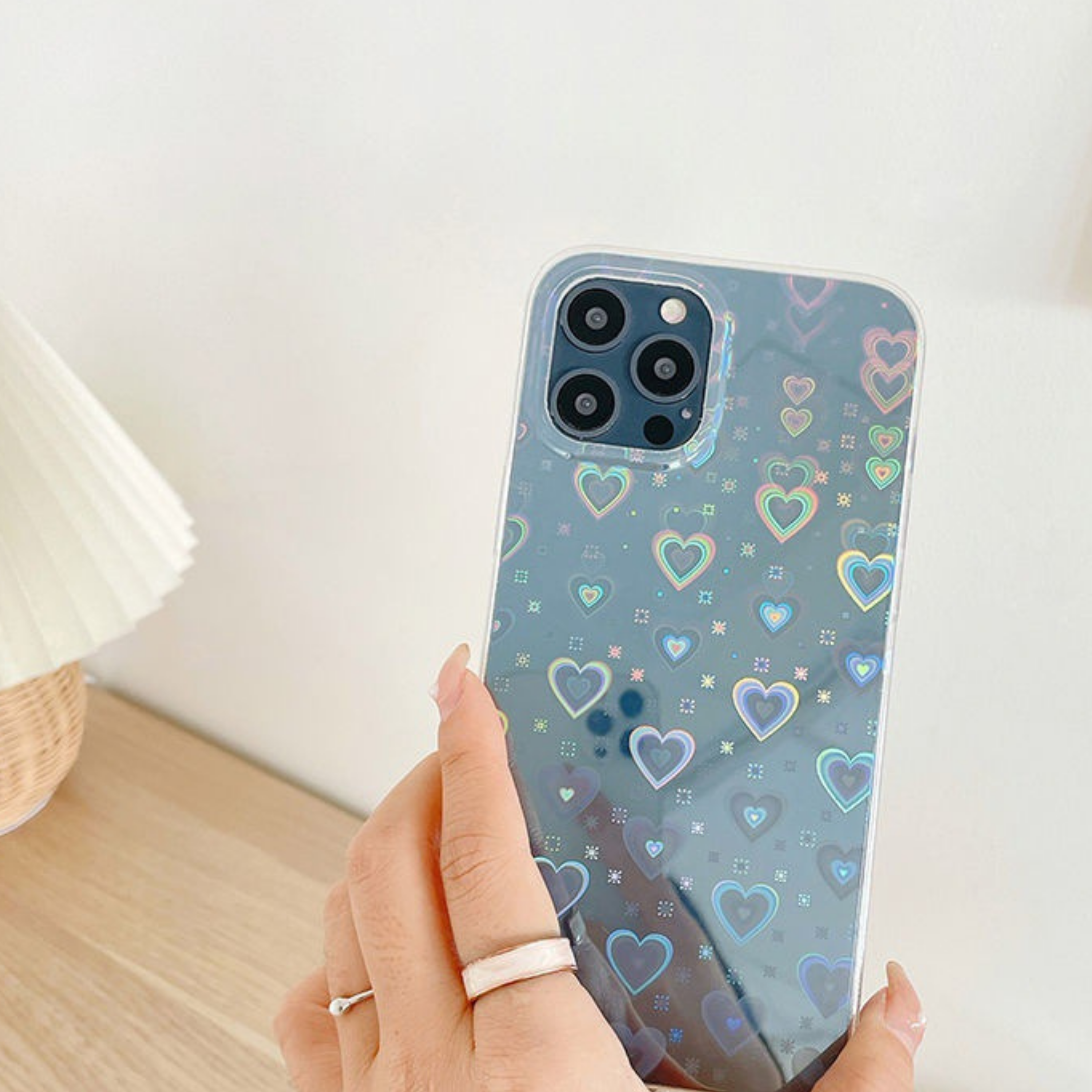 Cute Laser Heart Phone Cover Case | OFCase035