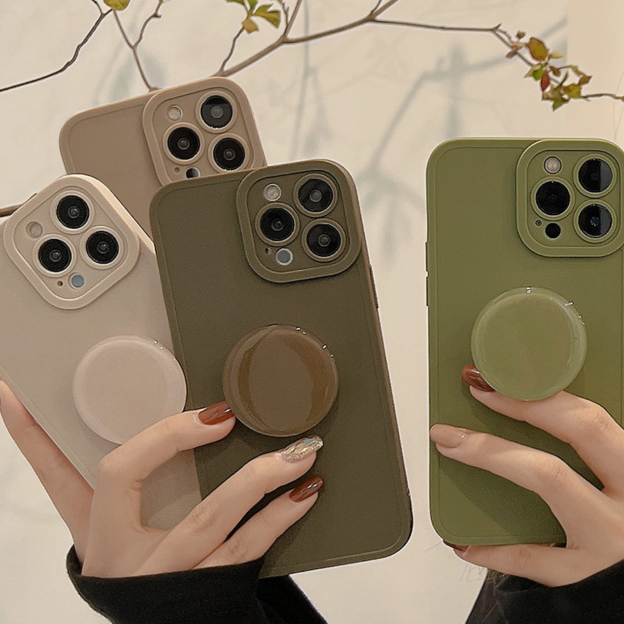 Fashion Matting with stand Silicone Phone Cover Case | OFCase010