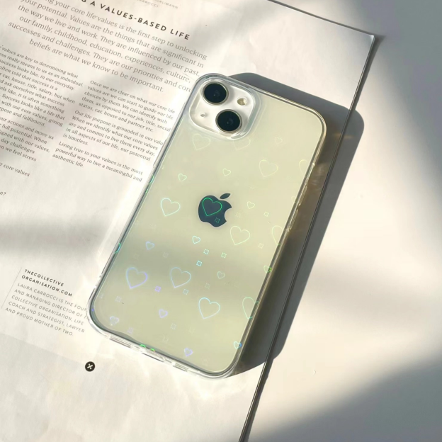 Cute Laser Heart Phone Cover Case | OFCase035