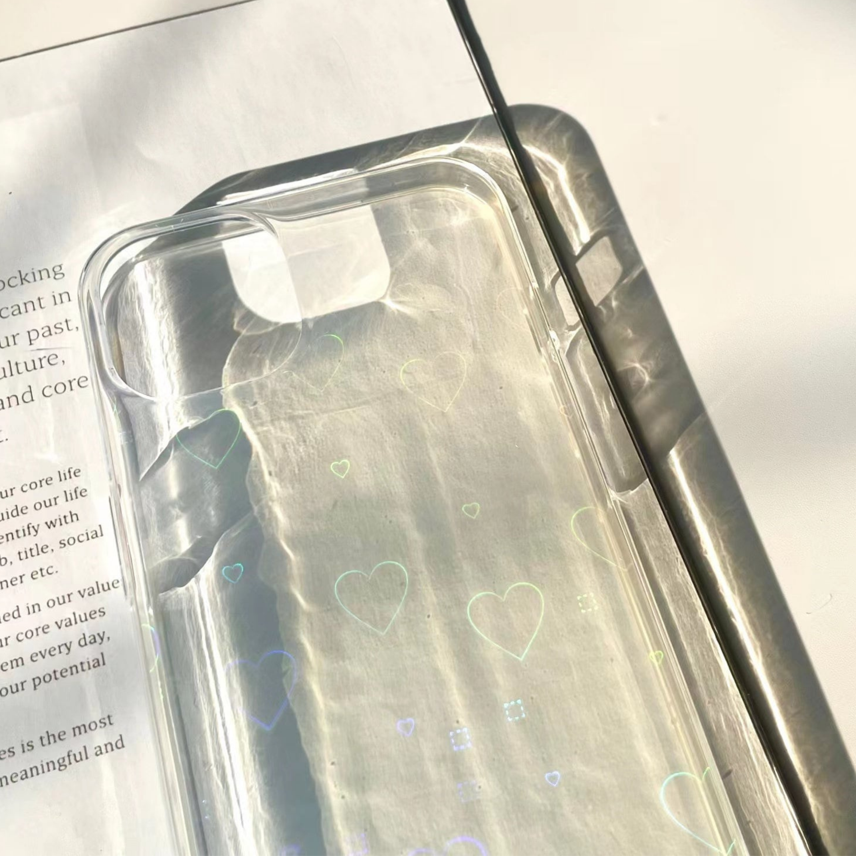 Cute Laser Heart Phone Cover Case | OFCase035