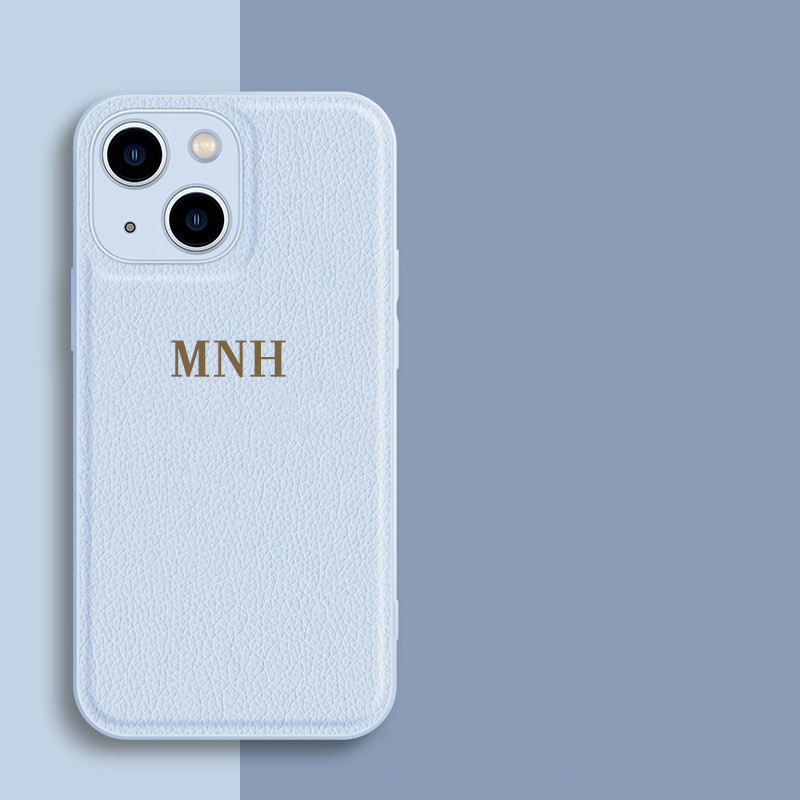 Personalized Monogram Custom Leather Cell Phone Case  | OFCase30