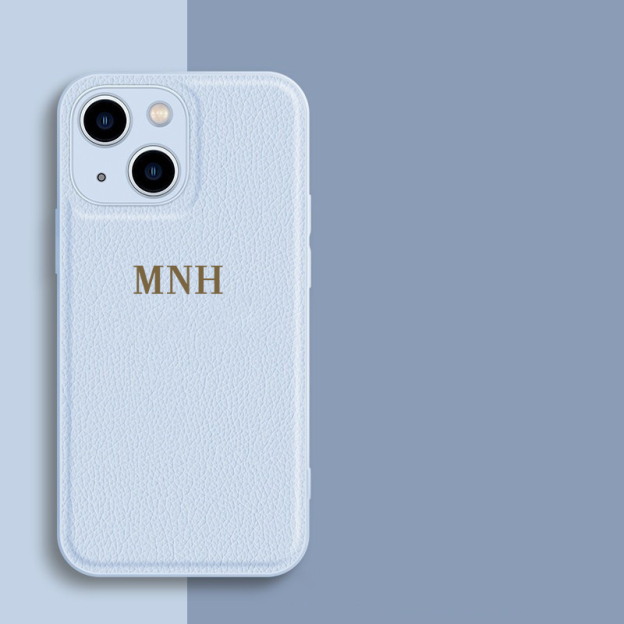 Personalized Monogram Custom Leather Cell Phone Case  | OFCase30