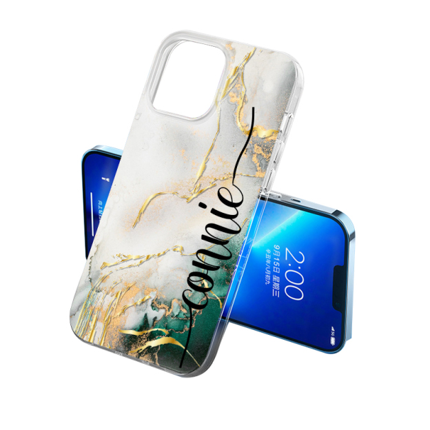 Personalized Initials Name Marble Phone Case | OFCase24