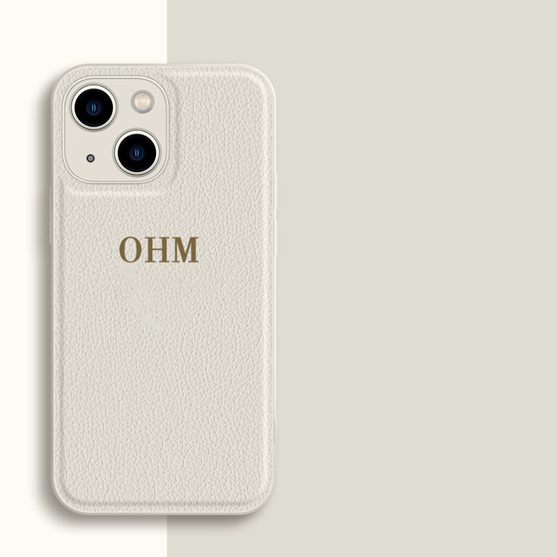Personalized Monogram Custom Leather Cell Phone Case  | OFCase30
