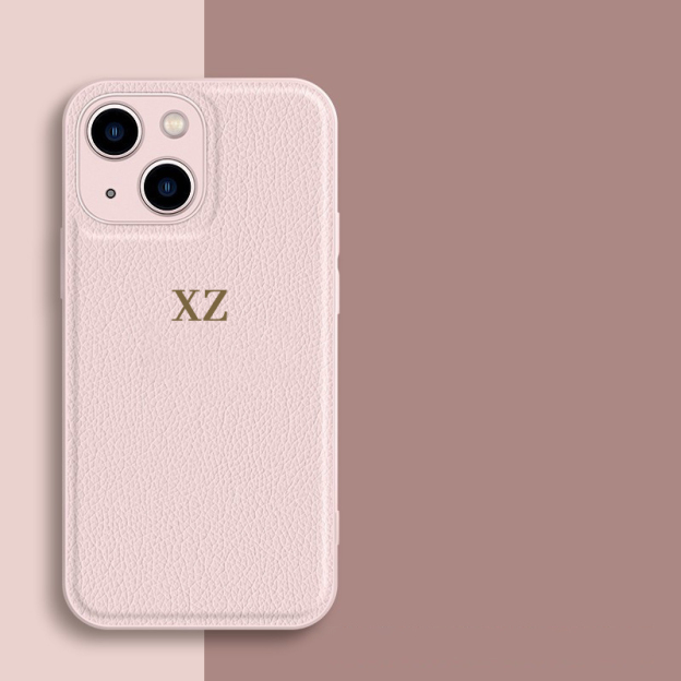 Personalized Monogram Custom Leather Cell Phone Case  | OFCase30