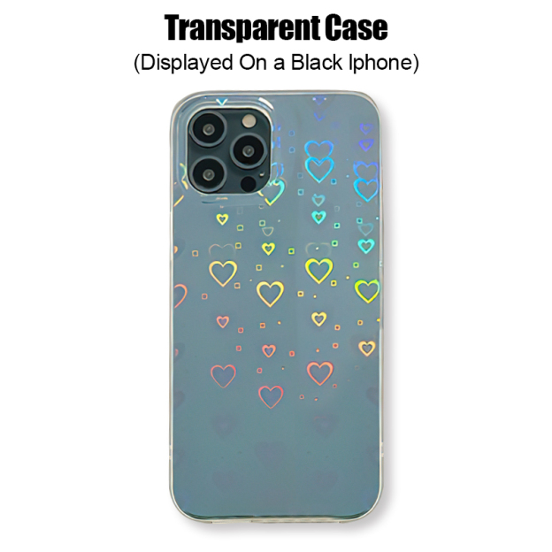 Cute Laser Heart Phone Cover Case | OFCase035