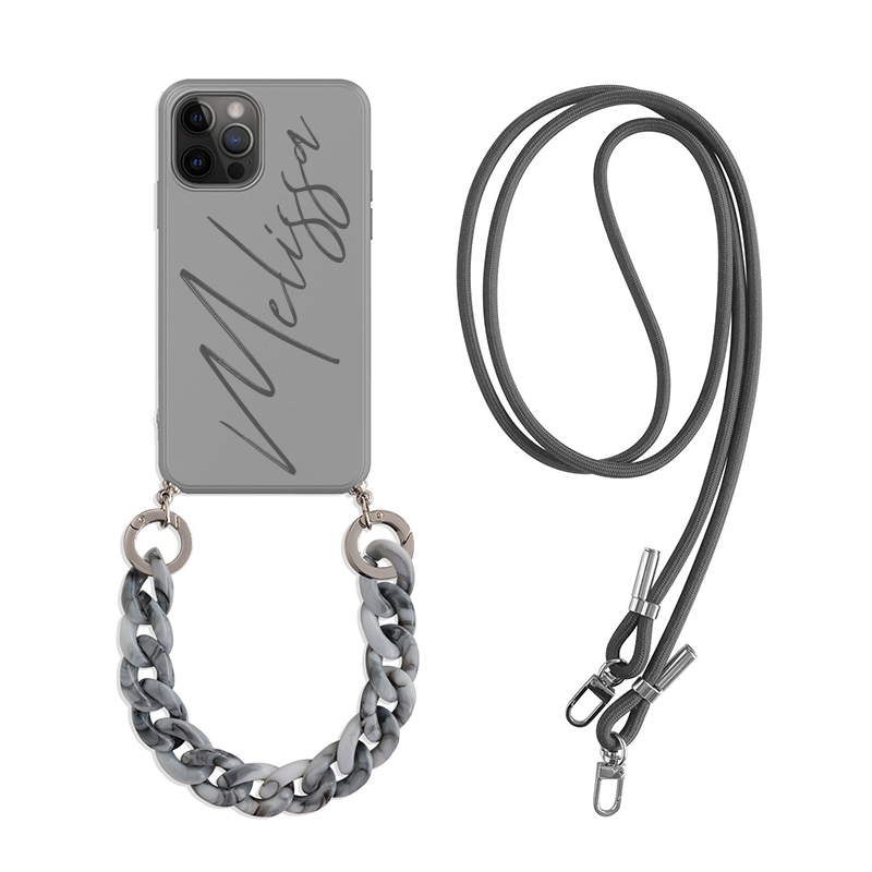 Personalized Protective-Crossbody Bracelet Lanyard Phone Case with Chain | OFCase045