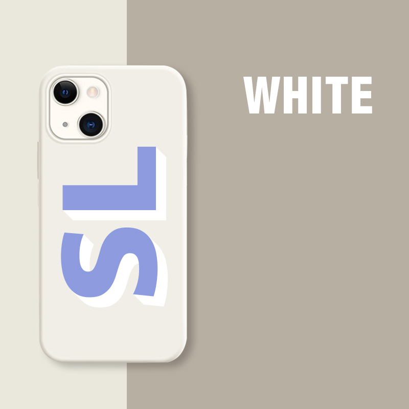 Personalised Monogram Silicone Phone Cover Case | OFCase002