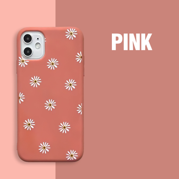 Floral Art Daisy Silicone Phone Cover Case | OFCase009