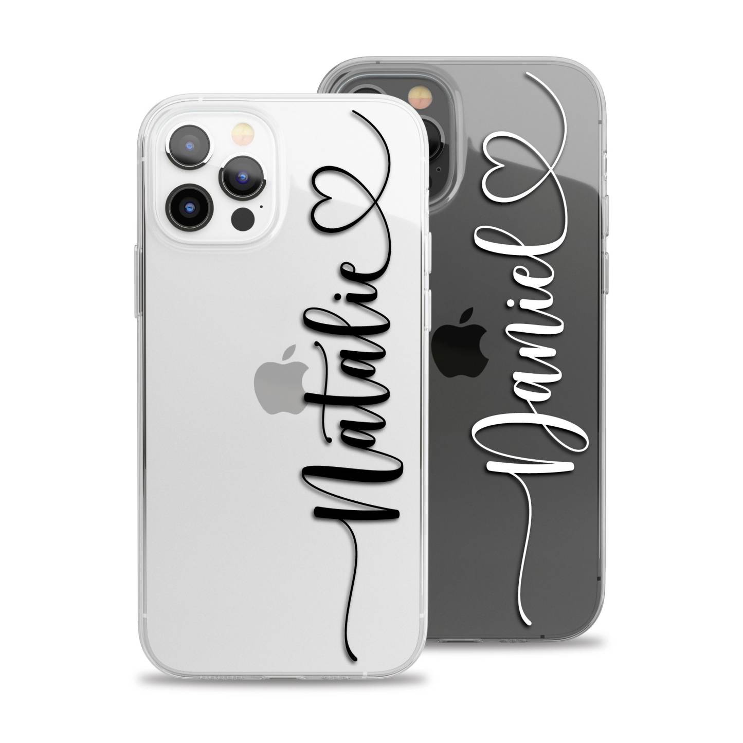 Personalised Side Heart Handwriting Cursive Script Cover Case | OFCase081