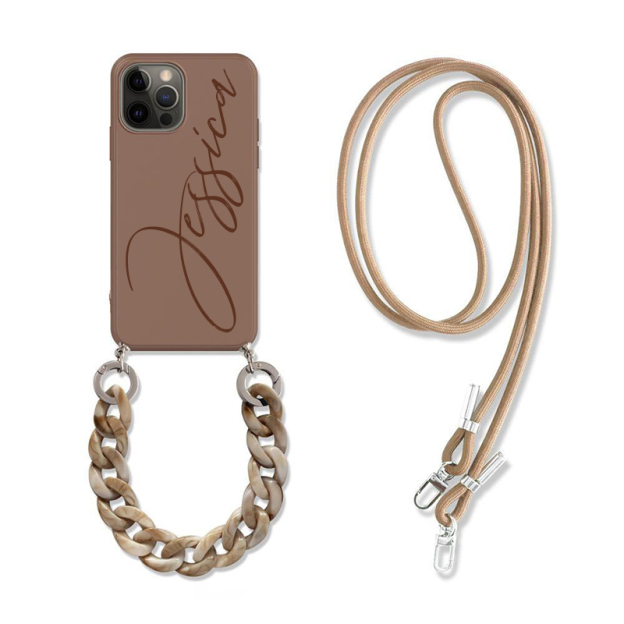 Personalized Protective-Crossbody Bracelet Lanyard Phone Case with Chain | OFCase045