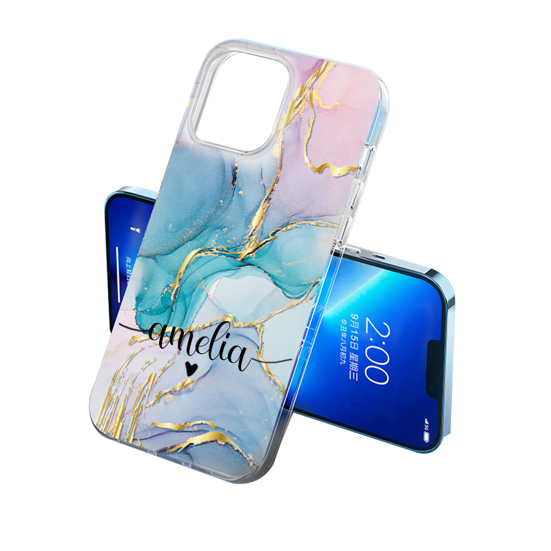 Personalized Initials Name Marble Phone Case | OFCase24