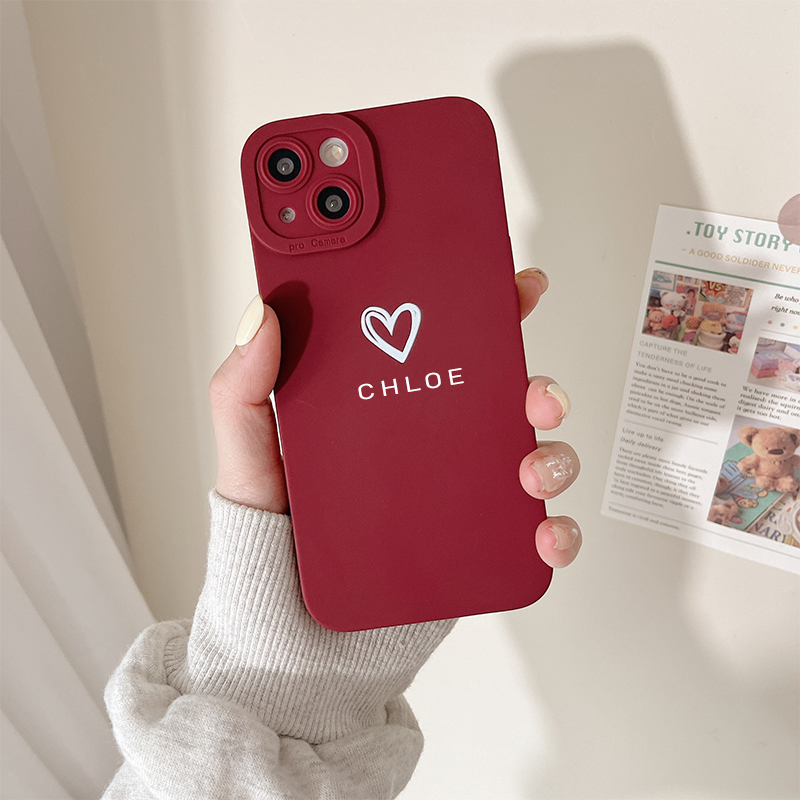 Personalized Initials Name Colorful Silicone Phone Case | OFCase25