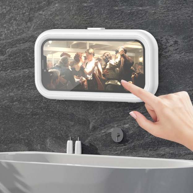 Waterproof Shower Wall Mounted 360° Rotation Angle Adjustable Phone Holder | OFCase058