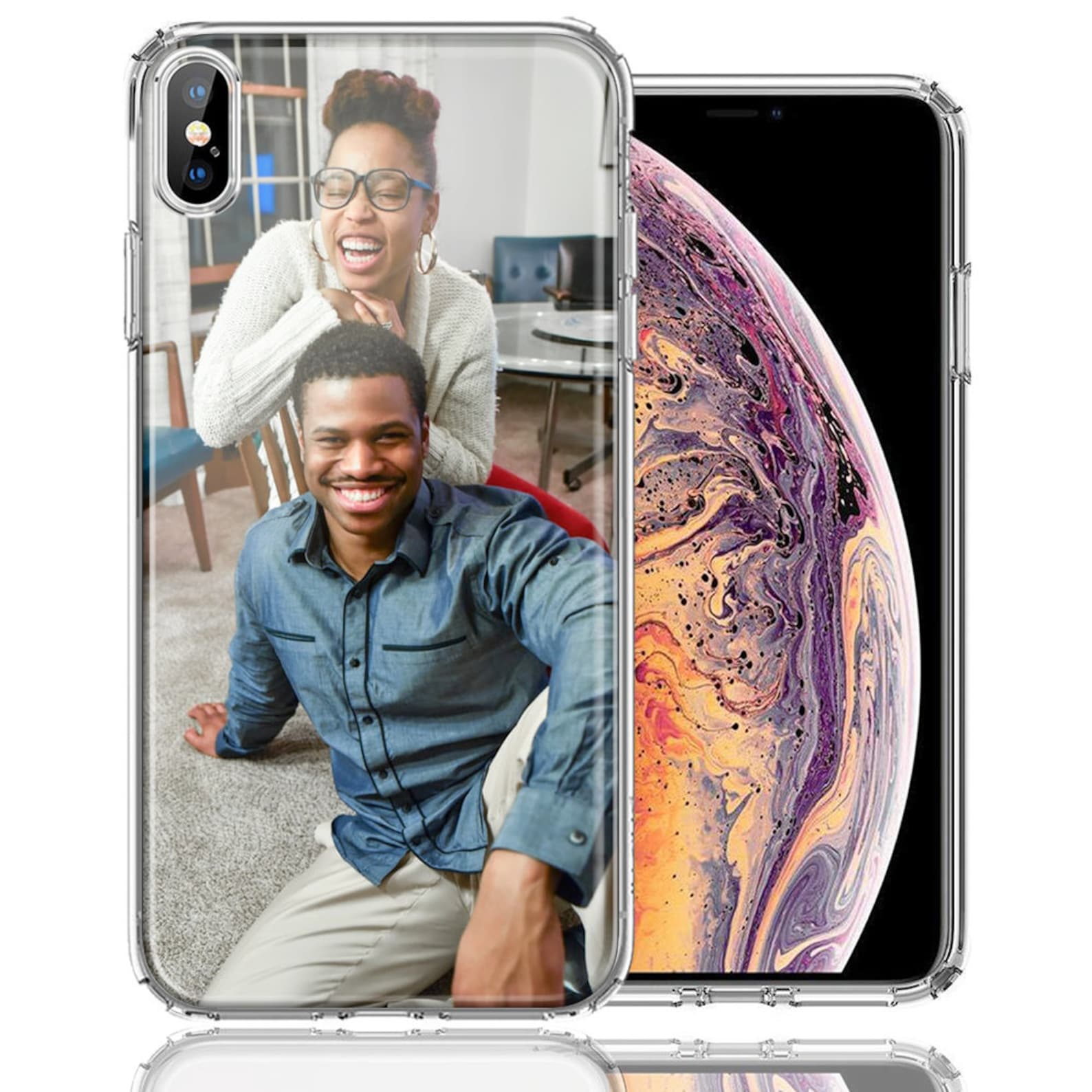 Personalised Photo Clear Silicone Phone Cover Case | OFCase014