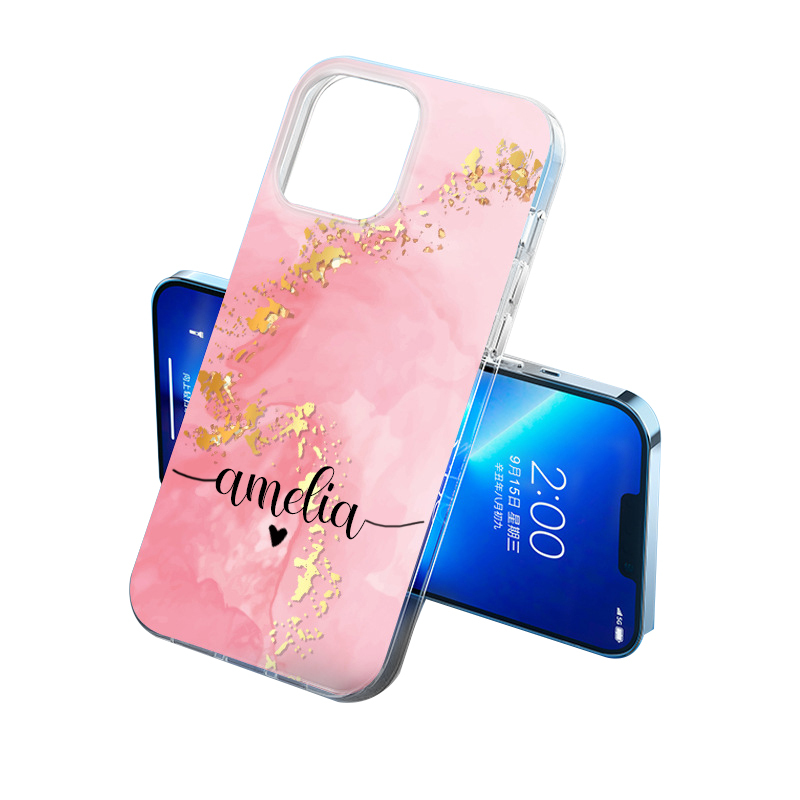 Personalized Initials Name Marble Phone Case | OFCase24