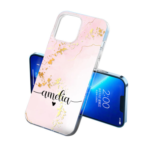 Personalized Initials Name Marble Phone Case | OFCase24