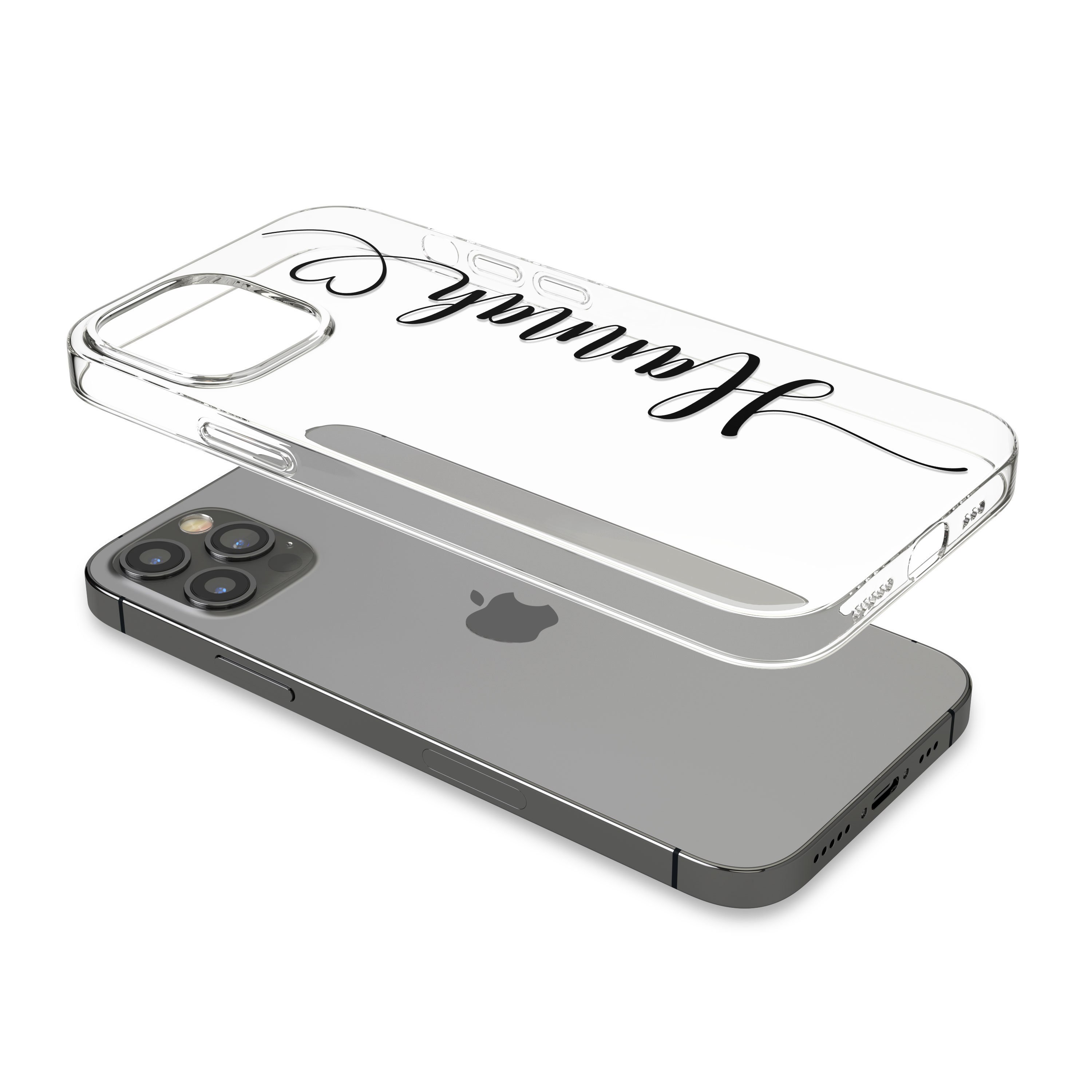 Personalised Side Heart Handwriting Cursive Script Cover Case | OFCase081