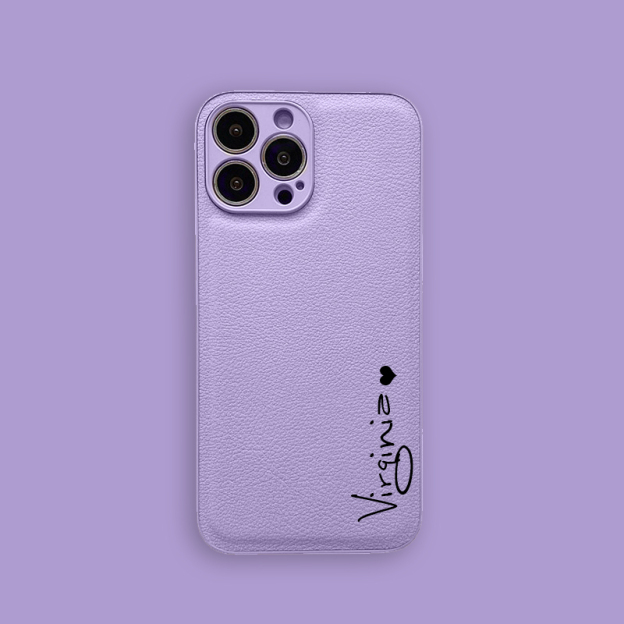 Personalised Vegan Leather Phone Cover Case | OFCase051