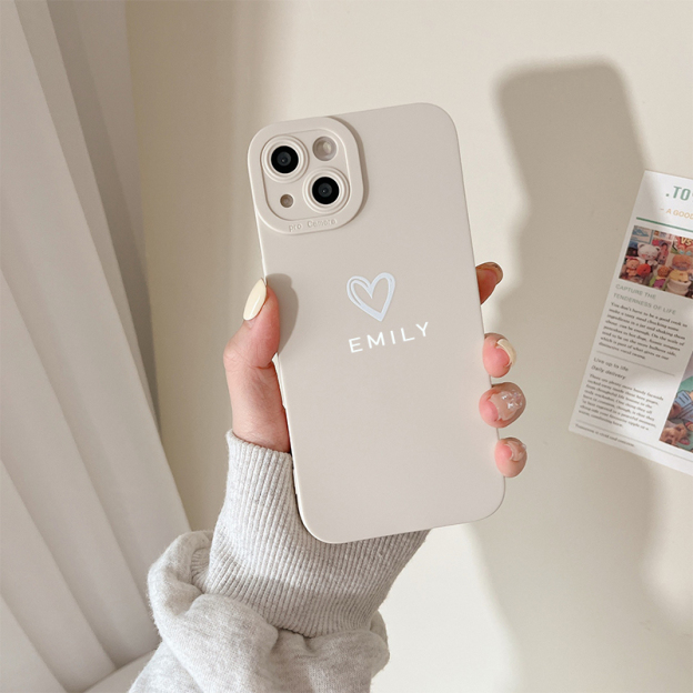 Personalized Initials Name Colorful Silicone Phone Case | OFCase25