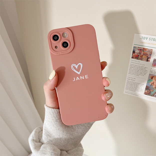 Personalized Initials Name Colorful Silicone Phone Case | OFCase25