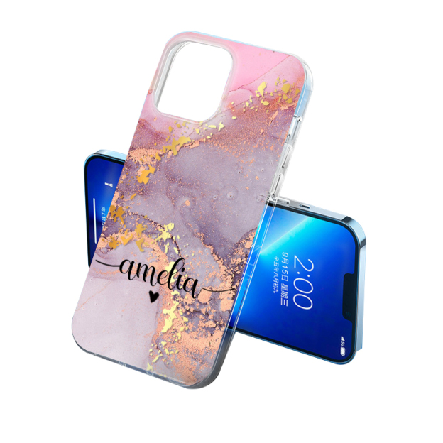 Personalized Initials Name Marble Phone Case | OFCase24