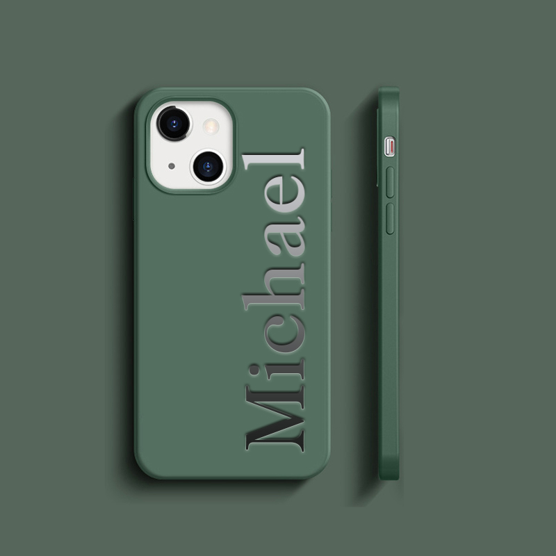 Personalised Monogram Silicone Phone Cover Case | OFCase004