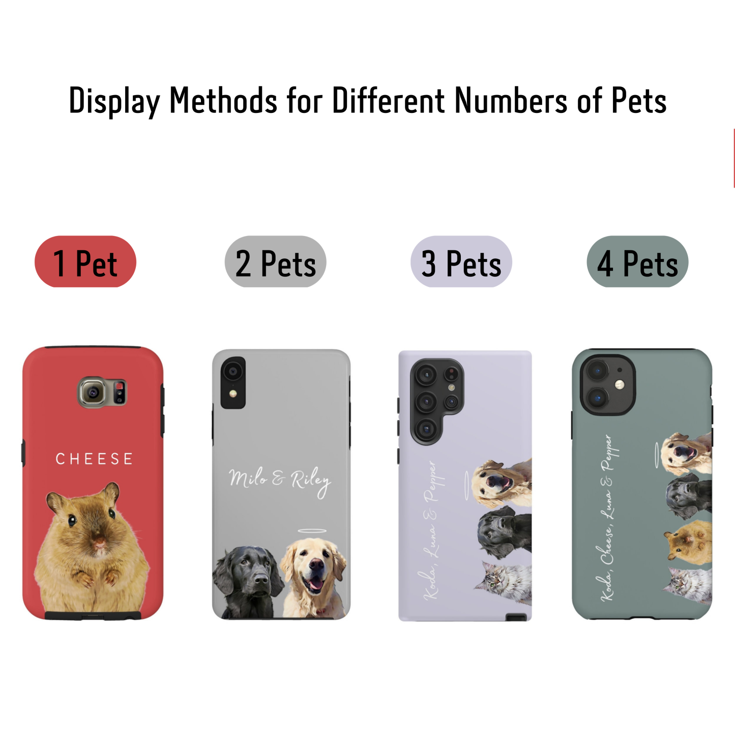 Personalised Pet Silicone Phone Cover Case | OFCase005