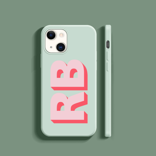 Personalised Monogram Silicone Phone Cover Case | OFCase002